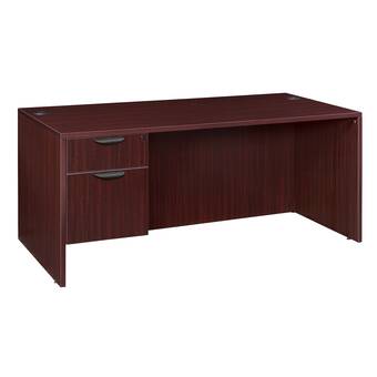 Hon Foundation Breakfront Bow Front Pinnacle Executive Desk Wayfair