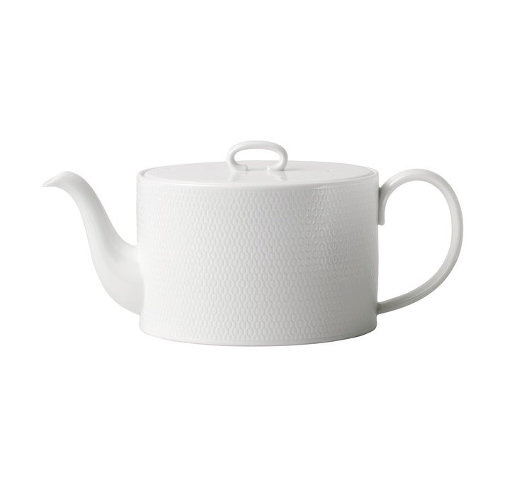 white bone china teapot