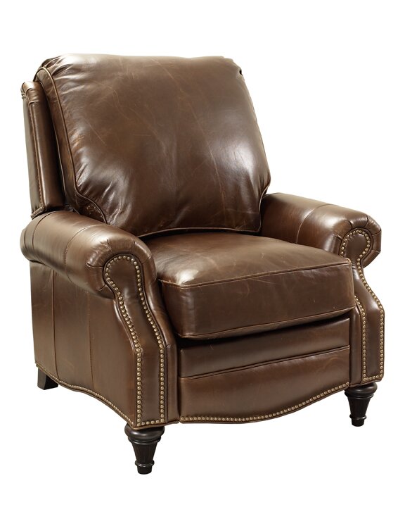 Barcalounger Avery Leather Manual Recliner & Reviews | Wayfair