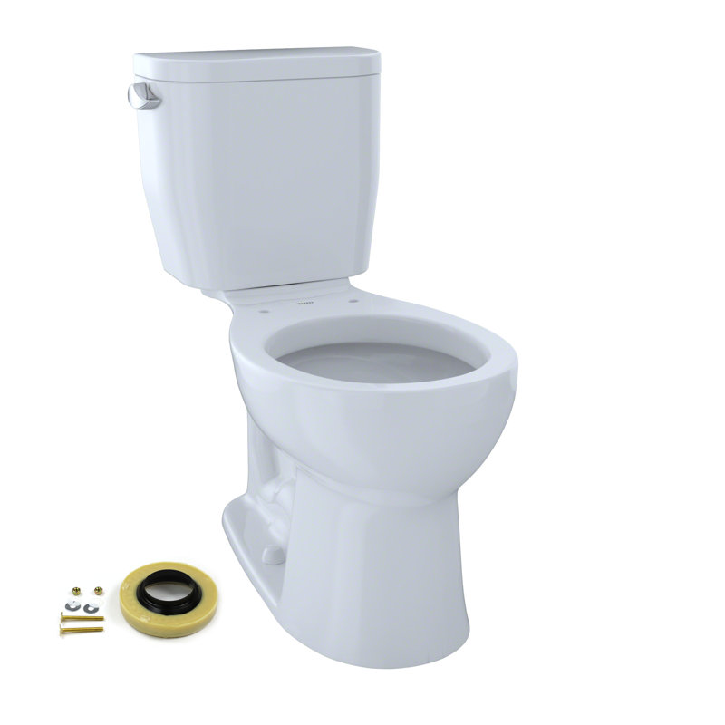 Toto Entrada Two-Piece Round 1.28 Gpf Universal Height ...