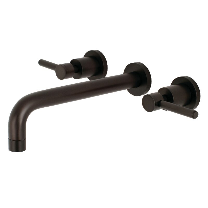 Kingston Brass Concord Double Handle Wall Mounted Tub Only Faucet