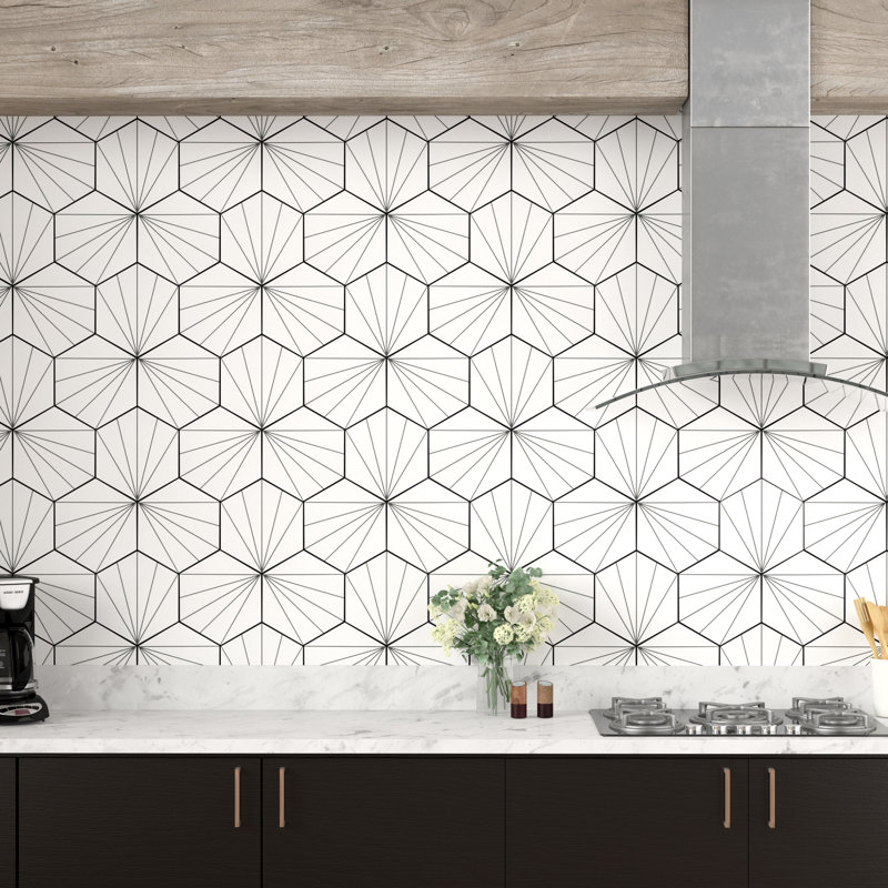 Elitetile Misha 9 X 10 Porcelain Patterned Wall Floor Tile