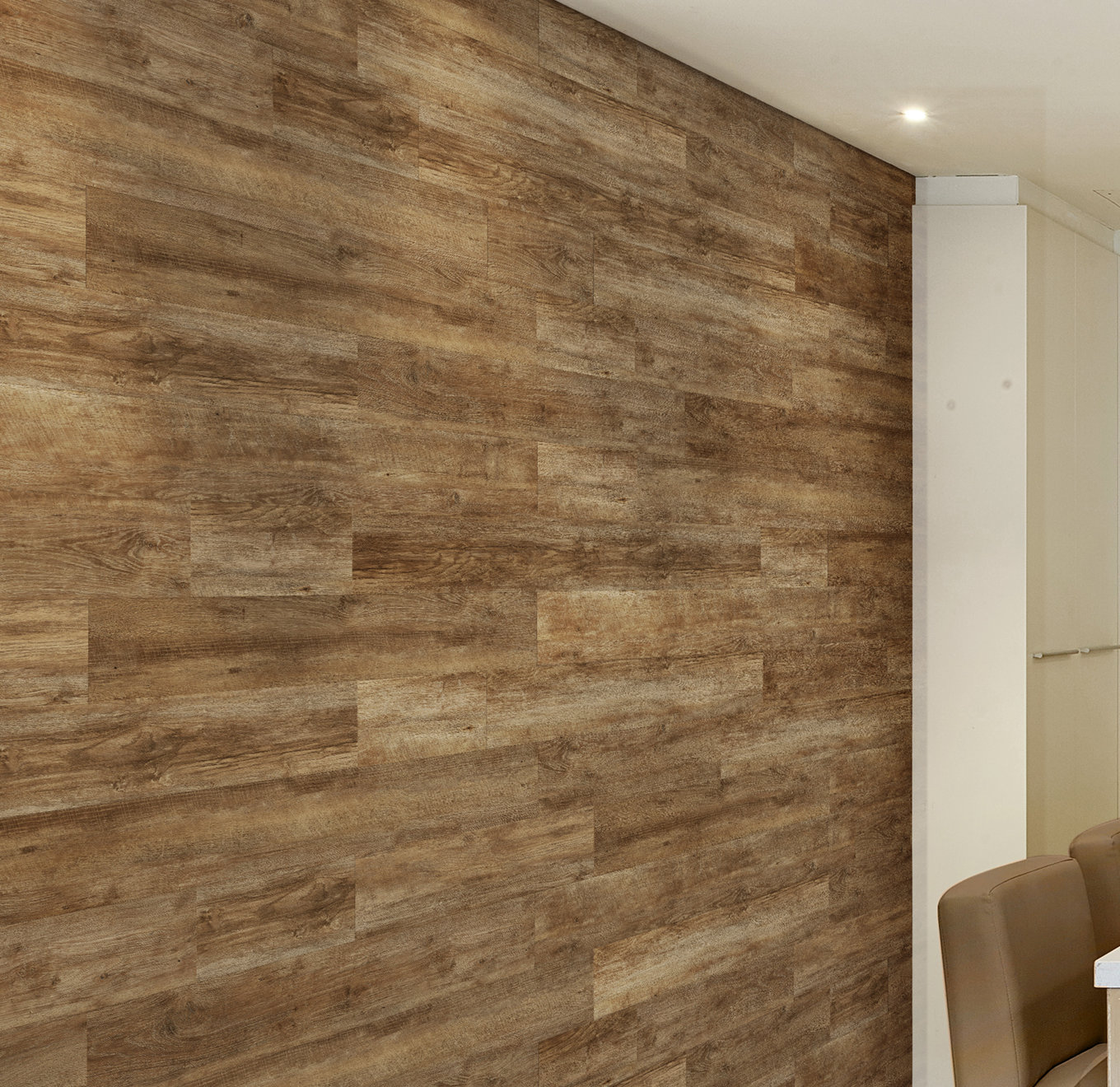 Halsteadinternational Light Solidity 5 Vinyl Wall Paneling In Halsteadinternational Light Solidity 5 Vinyl Wall Paneling In Northwest Oak Reviews Wayfair
