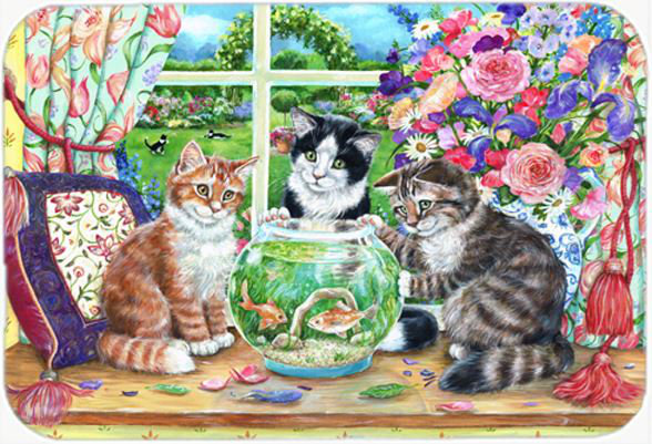 Caroline S Treasures Cats Just Looking In The Fish Bowl Glass
