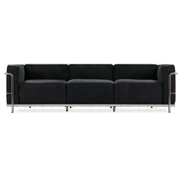 Unver Leather Sofa By Ebern Designs