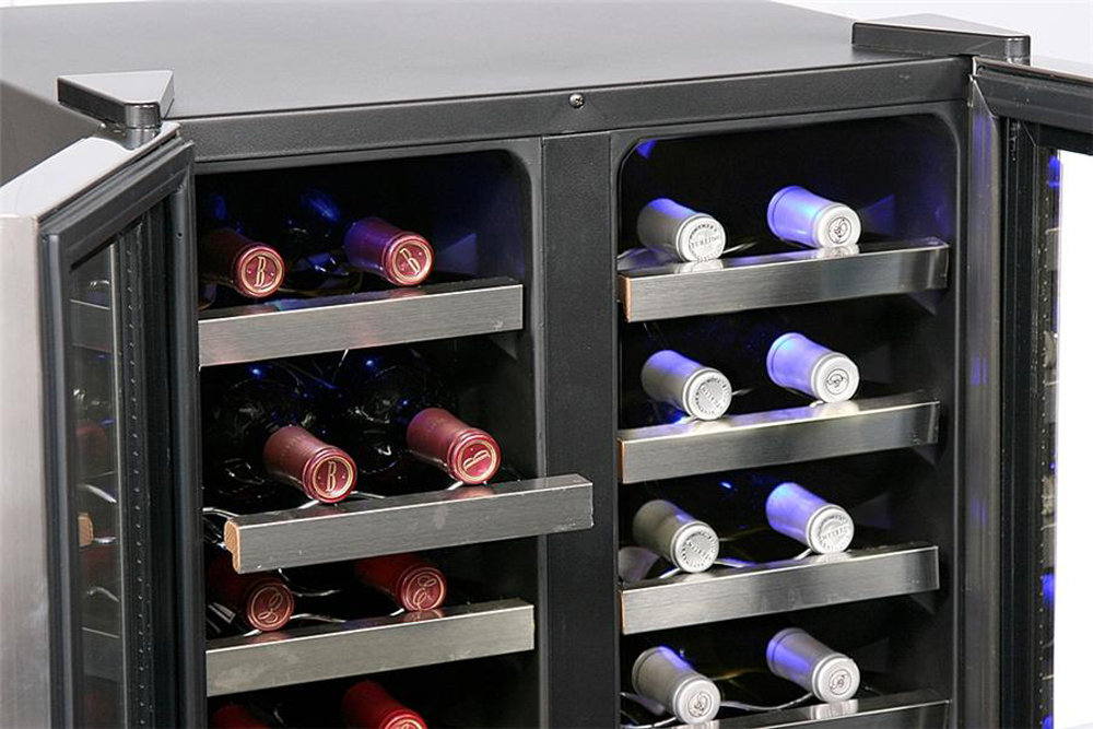 Whynter 32 Bottle Dual Zone Freestanding Wine Cooler & Reviews Wayfair