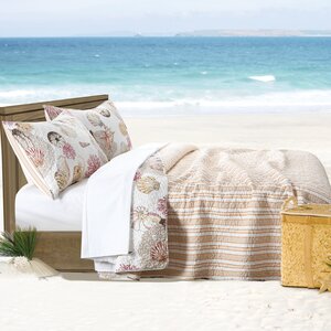 Castaway 100% Cotton Reversible Quilt Set