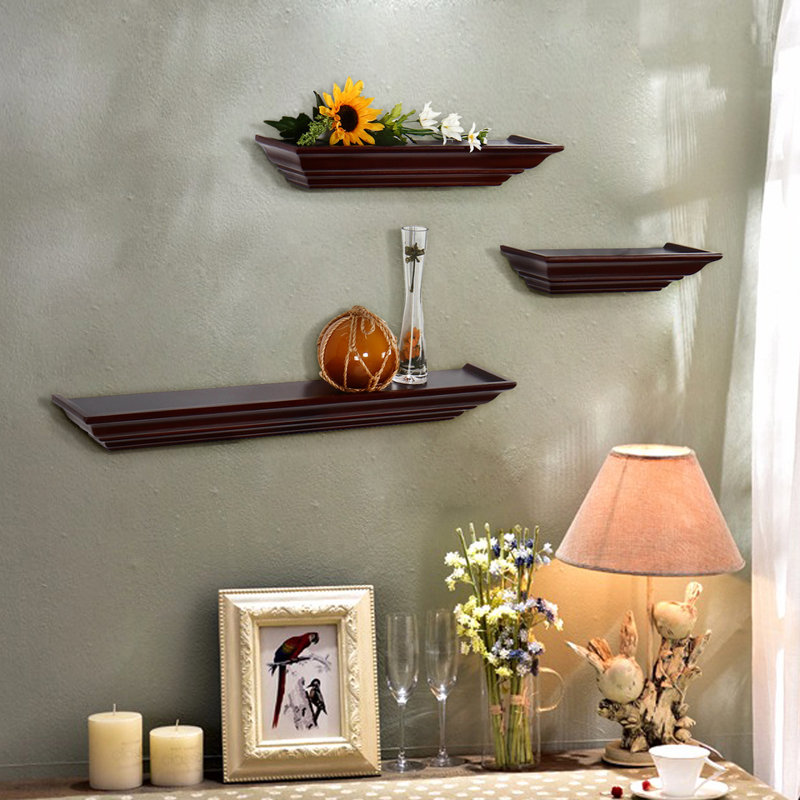 AdecoTrading 3 Piece Floating Wall Shelf Set & Reviews Wayfair