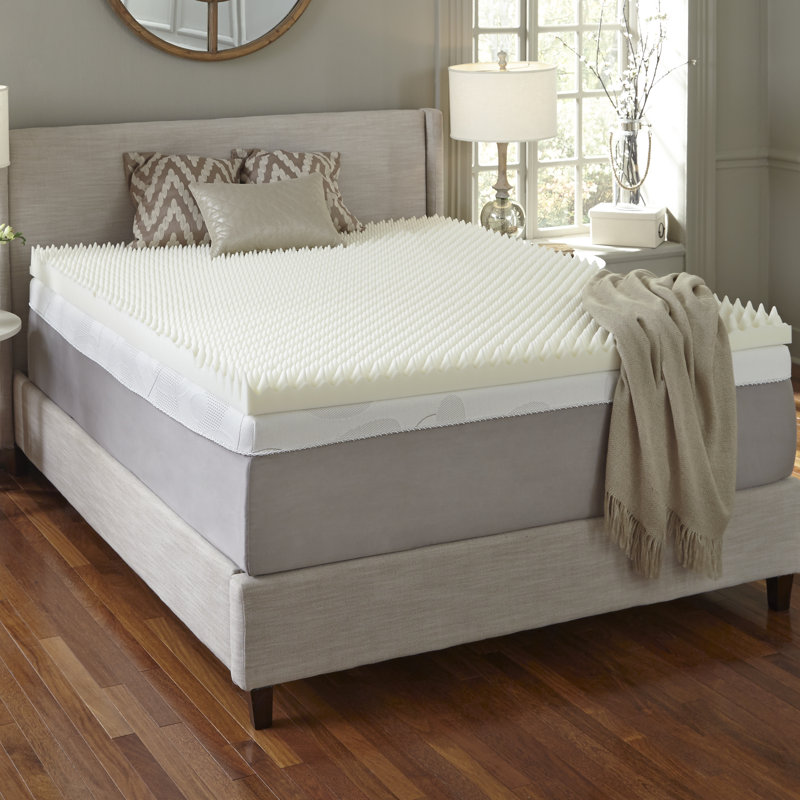 Simmons Curv 4 Memory Foam Mattress Topper Reviews Wayfair Simmons 4 Memory Foam Mattress Topper