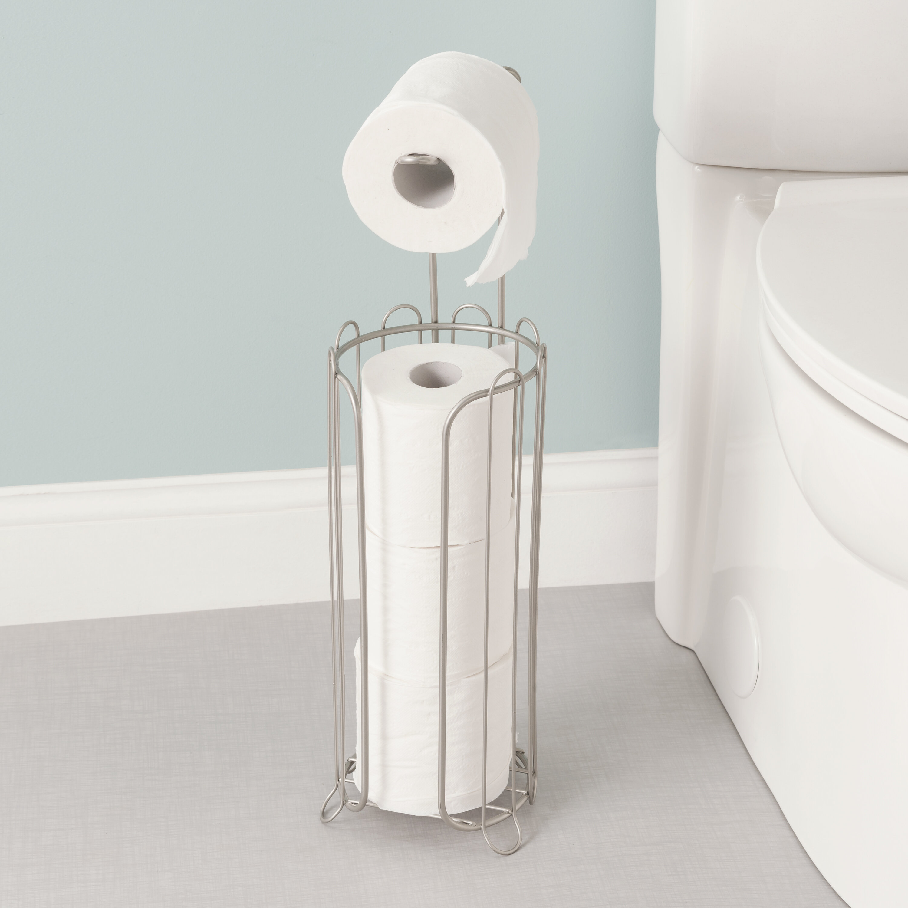 free standing toilet roll holder