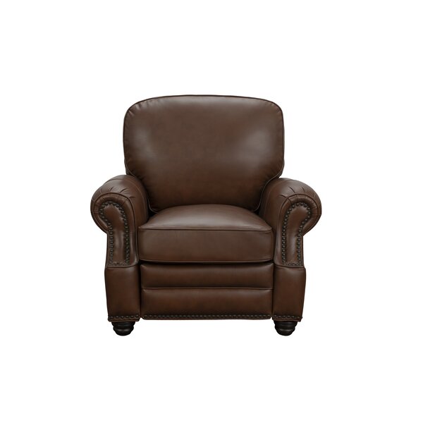 Margrett Leather Manual Recliner By Canora Grey