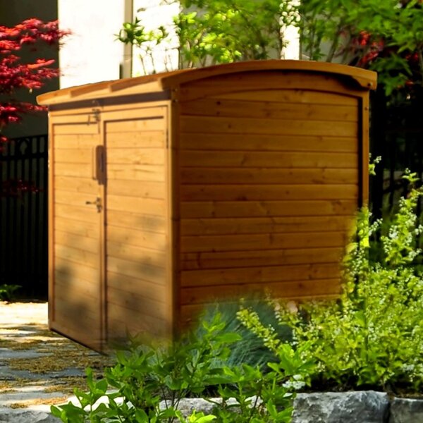 5 ft. 2 in. W x 2 ft. 10 in. D Wooden Horizontal Garbage Shed by Leisure Season