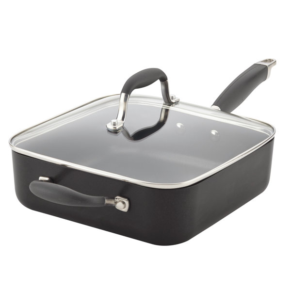 Hard-Anodized 4 qt. Advanced Square Non-stick with Handle and Lid by Anolon