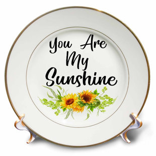 sunflower decorative plates