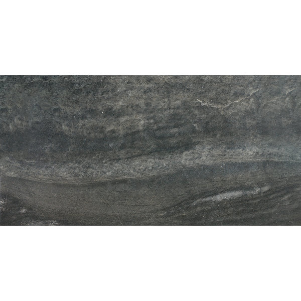 Enrichment 12 x 24 Porcelain Field Tile in Charcoal by Parvatile