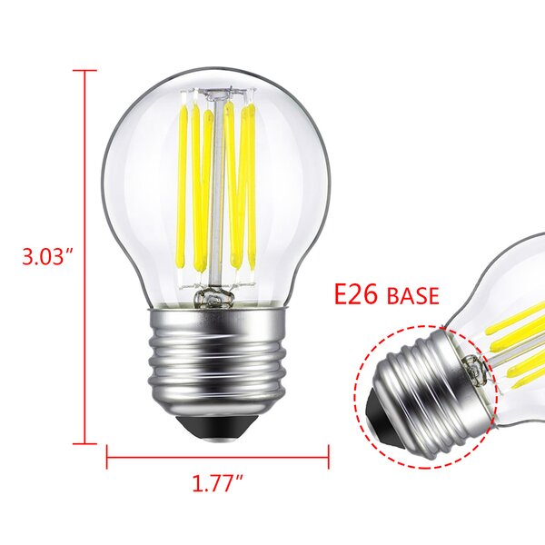 Boshen 6 Watt, MR16 LED, Dimmable Light Bulb, E26/Medium (Standard ...