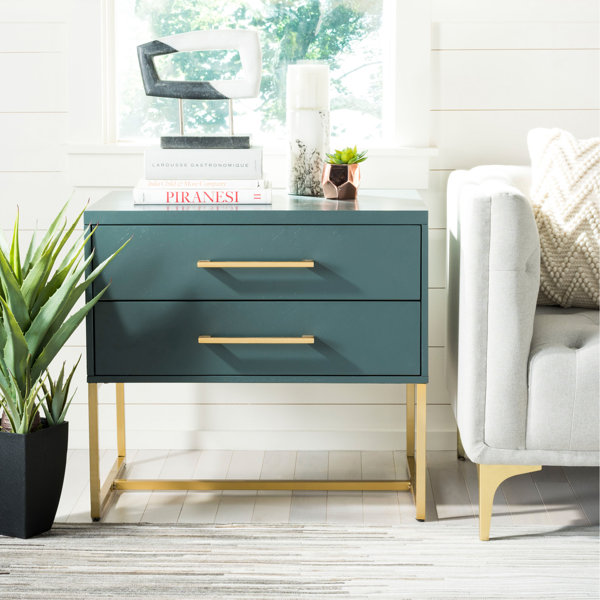 Ally 2 Drawer Nightstand By Everly Quinn Best