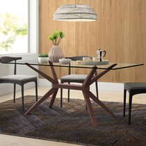 Glass Dining Room Tables / Glass Kitchen Dining Tables You Ll Love In 2021 Wayfair : Dining table with clear tempered glass top, 3 chrome legs round table for 2 or 4 person, modern round glass kitchen table furniture for home office kitchen dining room(w 35.4 x l 35.4 x h 29.5 inch).