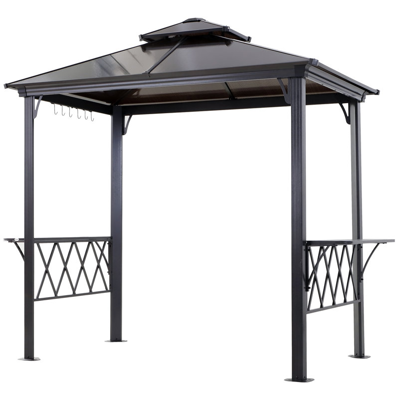 Outsunny Outdoor Patio Double Tier Bbq 9 Ft W X 5 Ft D