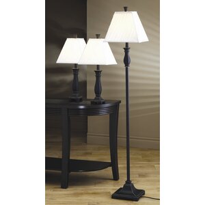 Froste 3 Piece Table and Floor Lamp Set