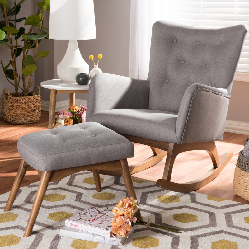 george oliver centreville rocking chair with ottoman wayfair