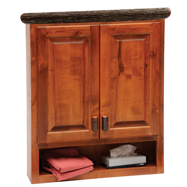 Hickory 32 W x 36 H Wall Mounted Cabinet by Fireside Lodge