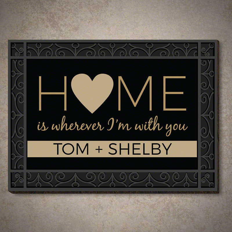 Red Barrel Studio Home Is Wherever I M With You Personalized Wall