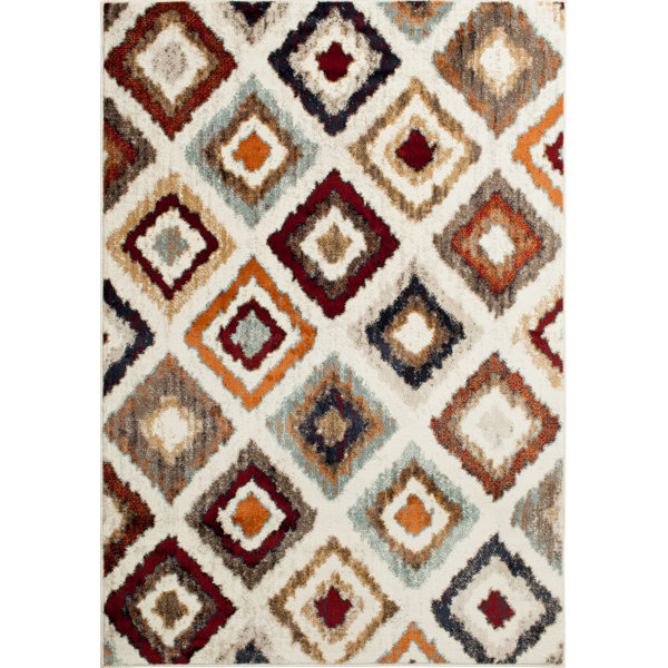 Rattlesnake Hill Tuscon Ivory Area Rug by Bungalow Rose
