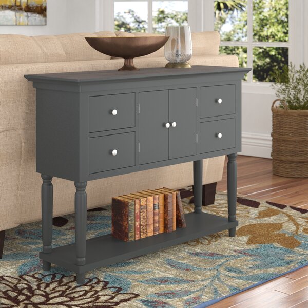 Delvalle 4 Drawer Console Table By Charlton Home