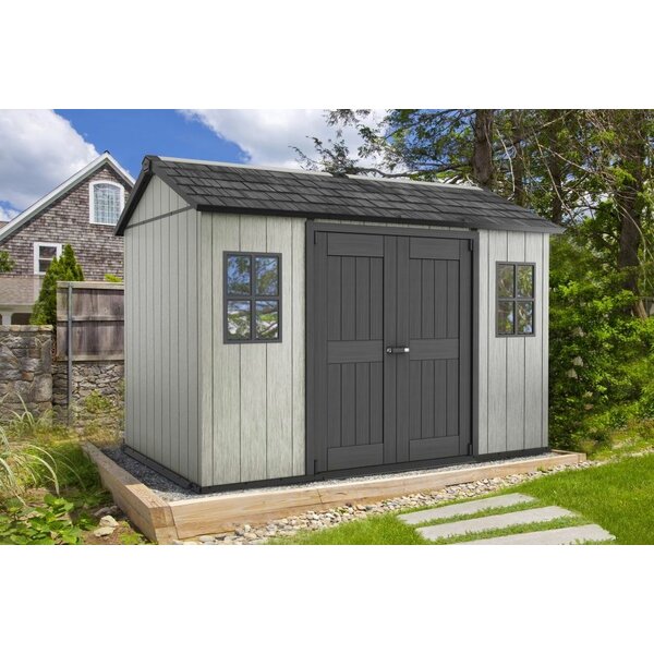 Oakland 11 ft. W x 7 ft. 5 in. D Plastic Storage Shed by Keter
