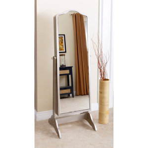 Auston Free Standing Jewelry Armoire with Mirror by Rosdorf Park