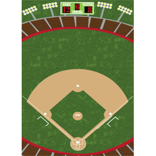 baseball rug for nursery