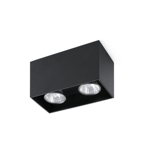 1 Light Flush Ceiling Light Symple Stuff Colour: Black