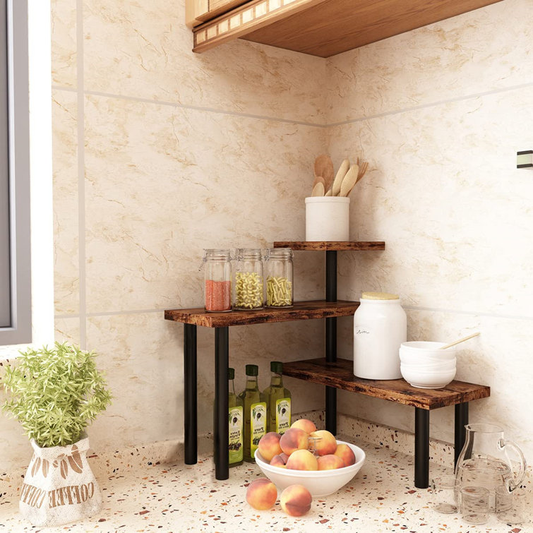 17 Stories Corner Shelf, 3 Tier Kitchen Counter Shelf ...