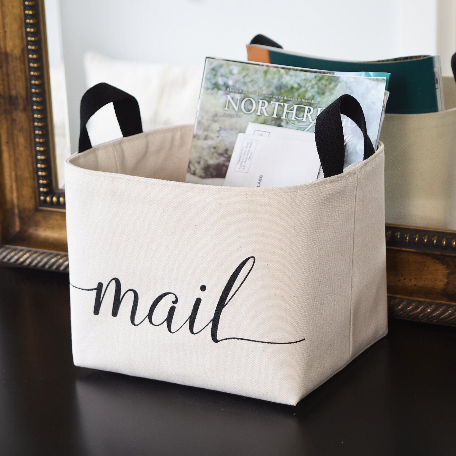 Mail Canvas Storage Basket