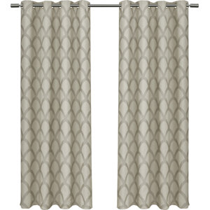 Heathrow Geometric Max Blackout Grommet Curtain Panels (Set of 2)