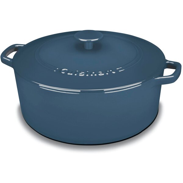 Round Enameled Cast Iron 7 Qt. Covered Casserole by Cuisinart