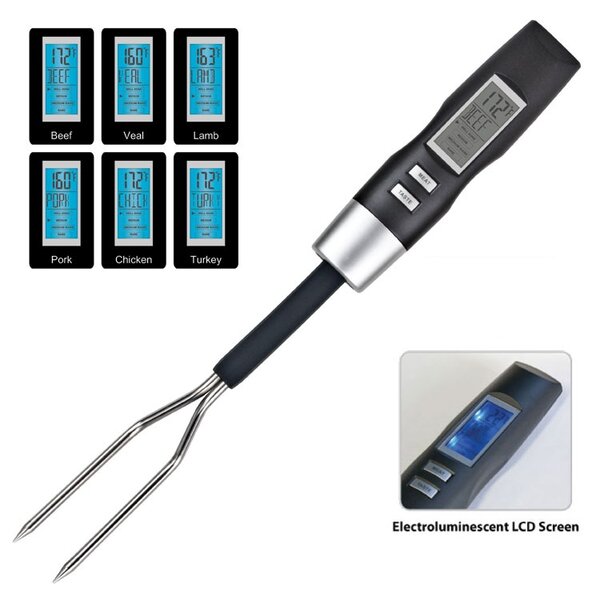 Electronic Barbecue Fork with Thermometer by Imperial Home