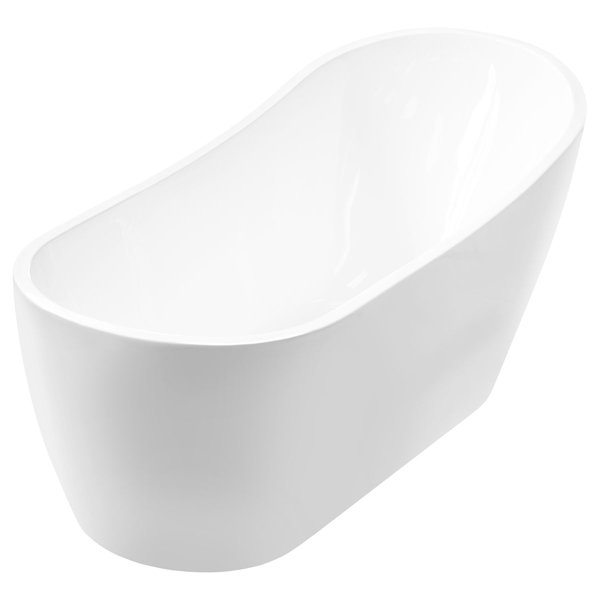 Acrylic 54 x 28 Freestanding Soaking Bathtub by LessCare