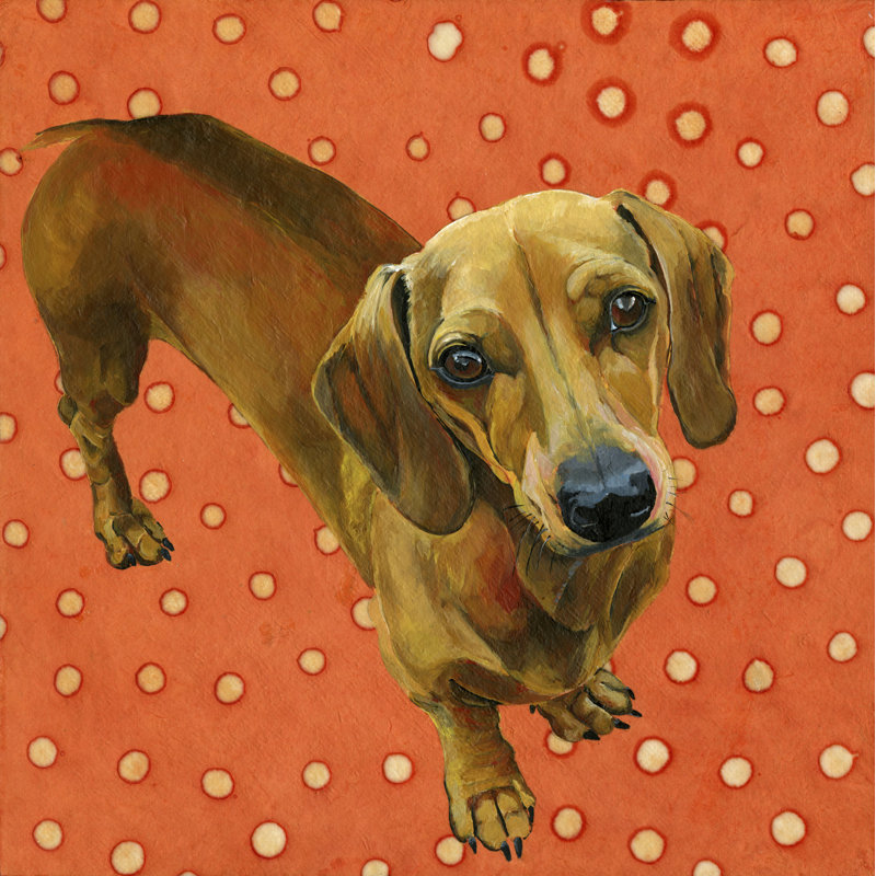 Winston Porter Sweetie Dog Acrylic Painting Print On Wrapped