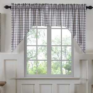 Causeway Lined Swag Kitchen Curtain (Set of 2)