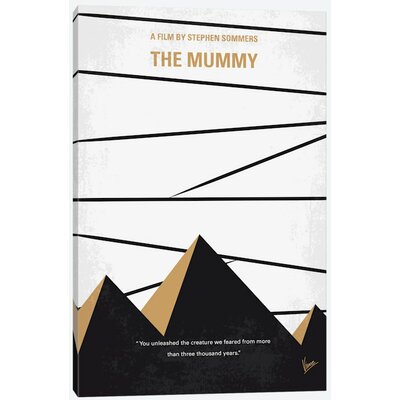 'The Mummy Minimal Movie Poster' Vintage Advertisement on Wrapped Canvas East Urban Home Size: 26
