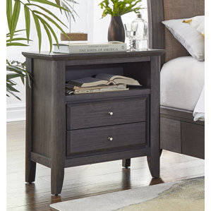 Pittsburg 2 Drawer Nightstand by Loon Peak