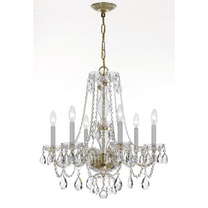 6-Light Crystal Chandelier