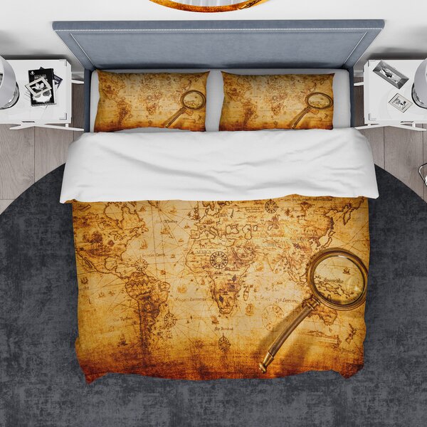 World Map Duvet Cover Wayfair