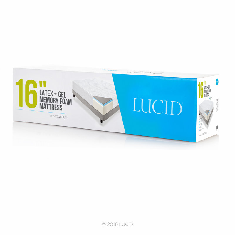 Lucid 16" Plush Gel Memory Foam Mattress & Reviews Wayfair