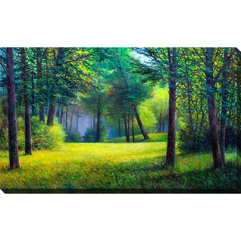 Winston Porter Painted Forest Clearing Graphic Art Print On