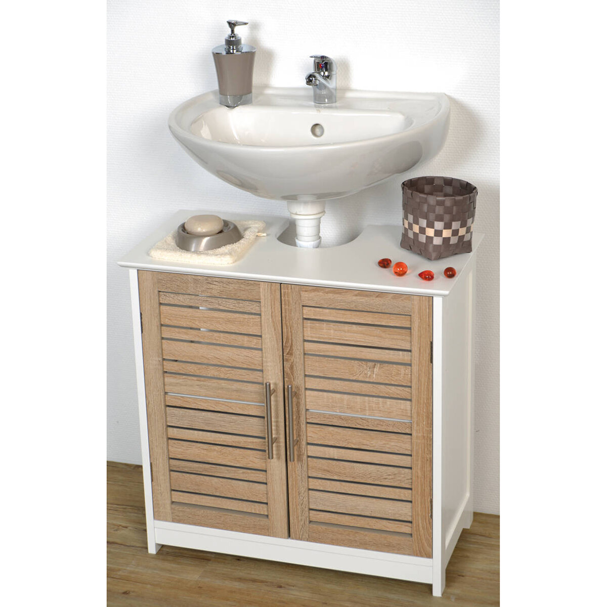 Sinkwrap 25 In W X 20 In D Vanity Cabinet Only For Pedestal