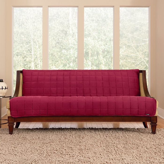 Sure Fit Deluxe Comfort Quilted Armless Box Cushion Sofa Slipcover