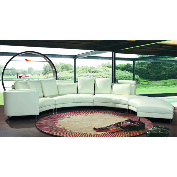 Carnelian Sectional With Ottoman By Hokku Designs Wonderful